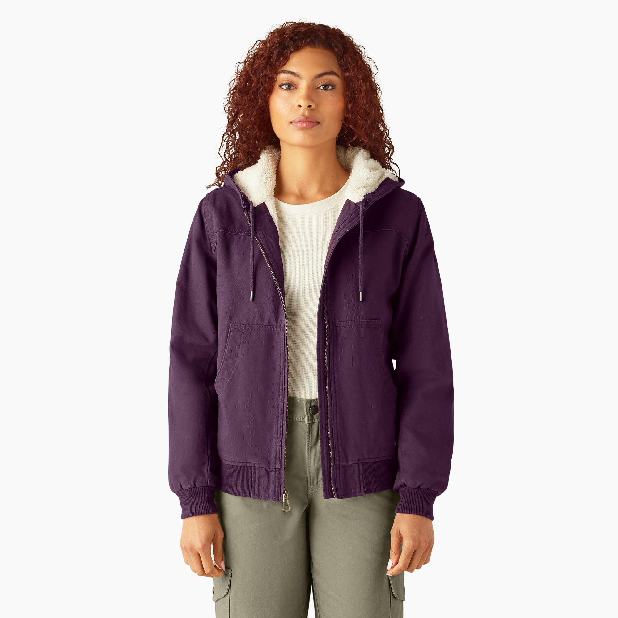 Women's Fleece Lined Duck Canvas Jacket