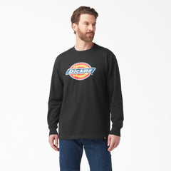 Tri-Color Logo Graphic Long Sleeve T-Shirt