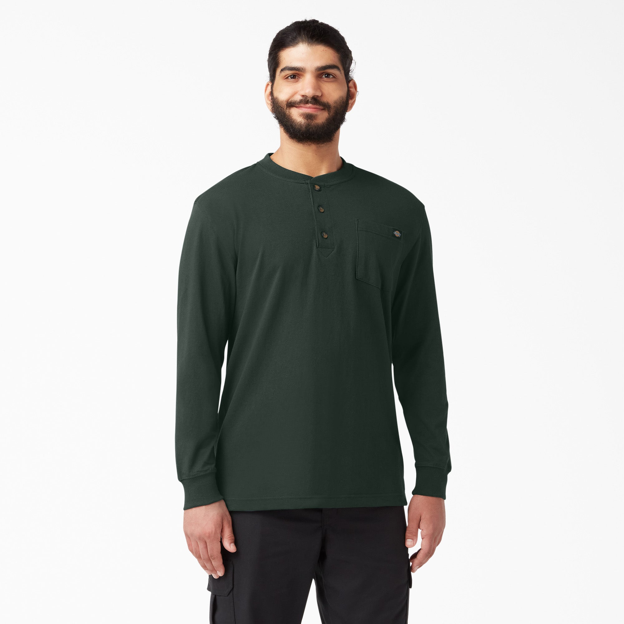 Heavyweight Long Sleeve Henley T-Shirt
